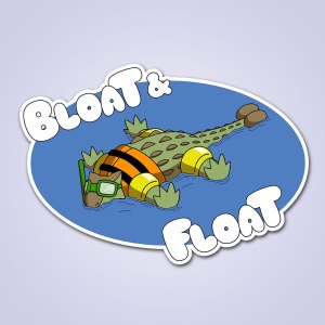 Bloat and Float Sticker