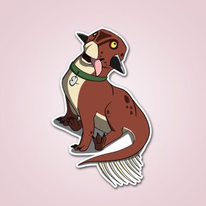 Silly Psittacosaurus Sticker